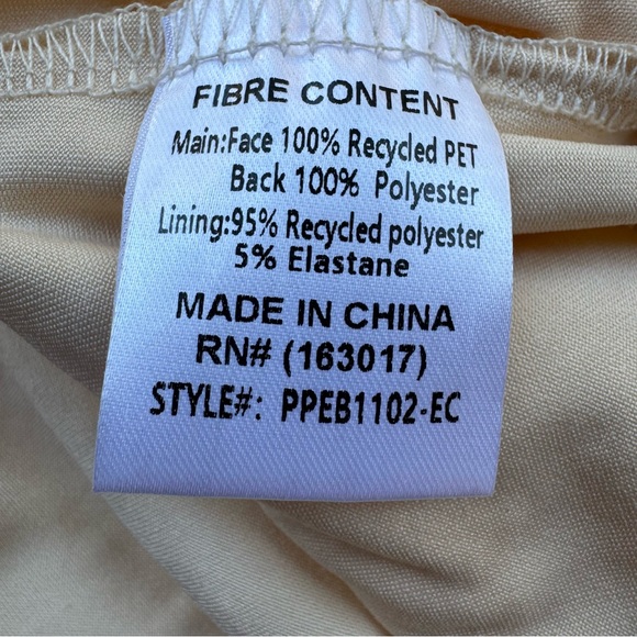 PrincessPolly Sequin Dress Romper Build in Shorts Round Neck Champagne Size 8 - Picture 16 of 16